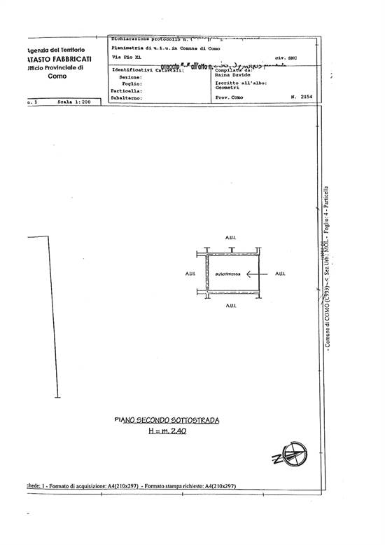 scheda catastale box