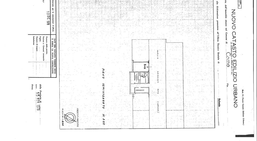 scheda box autorimessa